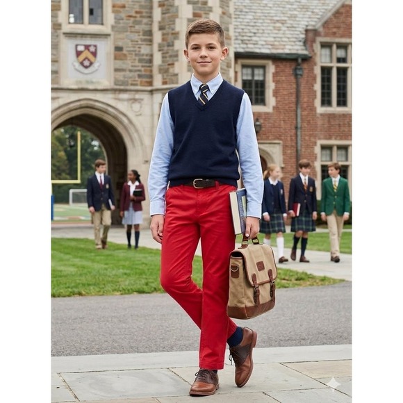 Vineyard Vines Other - Vineyard Vines Breaker Pant 16 Red Velvet Boys Straight Leg Chino New‎ With Tags